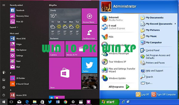 1570849557637075.jpg Win10 vs WinXP開始菜單PK圖